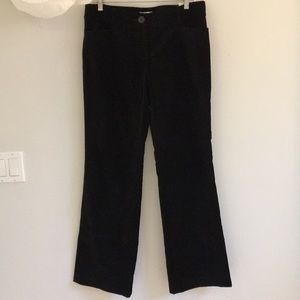 NWT Black Velvet Pants Ann Taylor